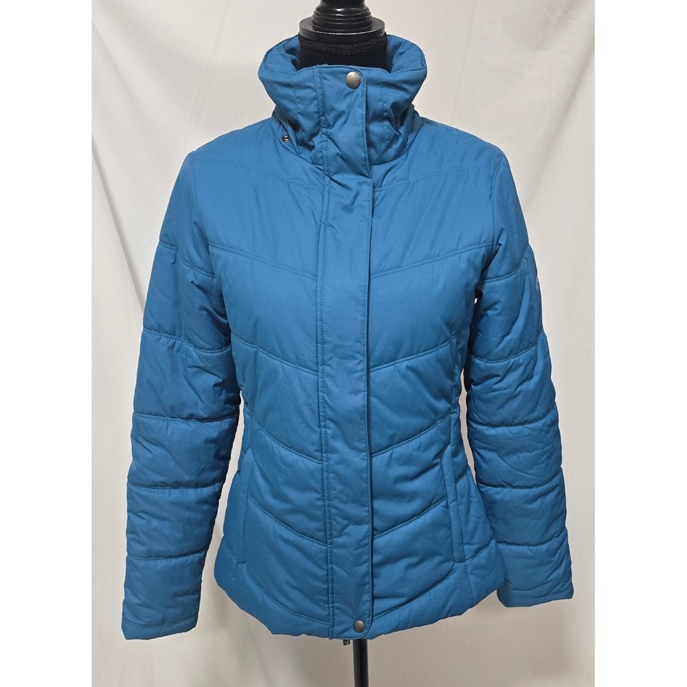 Columbia women M puffer jacket turquoise Outerwear, Streetwear gorpcore READ